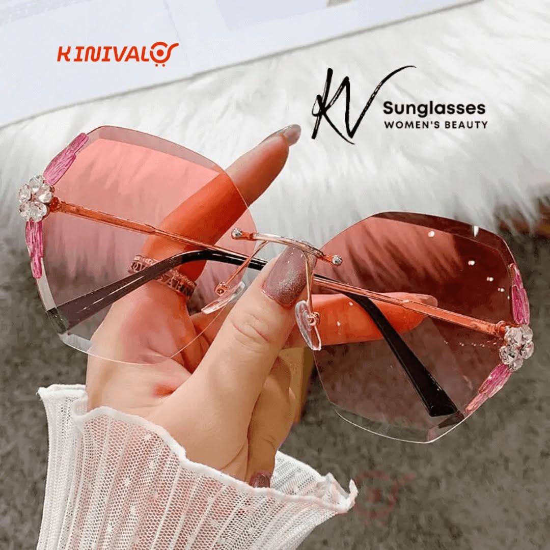🌸 Rose Crystal Sunglasses