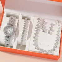 4 pcs Star watch And Bracelets gift set